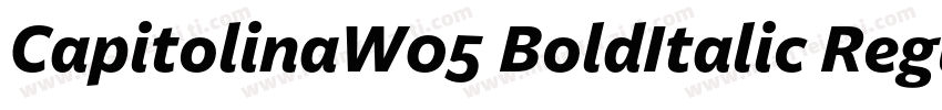 CapitolinaW05 BoldItalic Regular字体转换